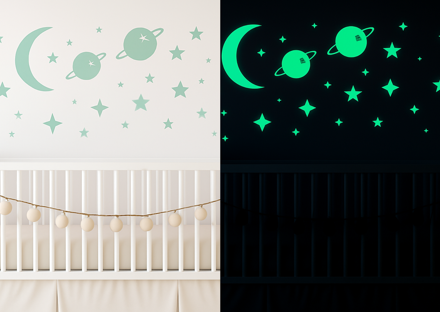 Wandaufkleber Dark Night Weltall