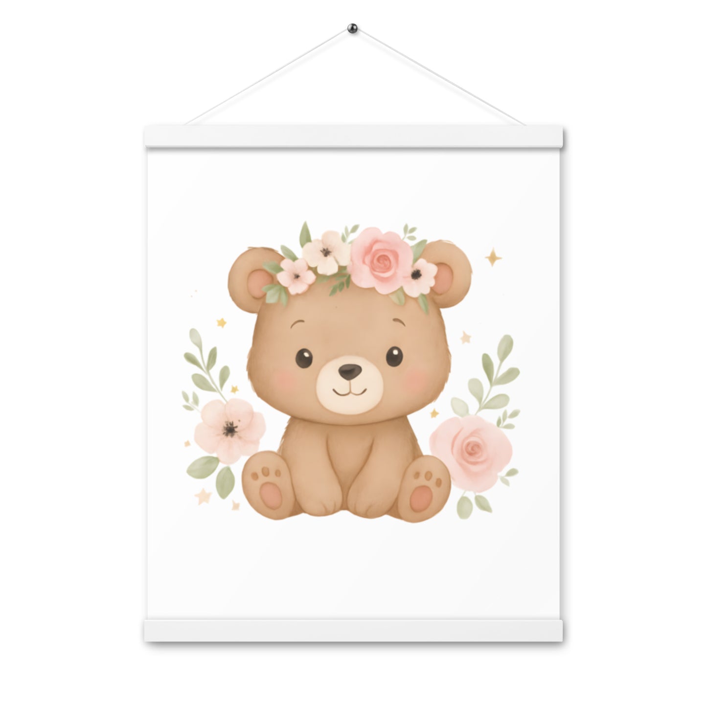 Poster mit Aufhängern - süßer Bär
