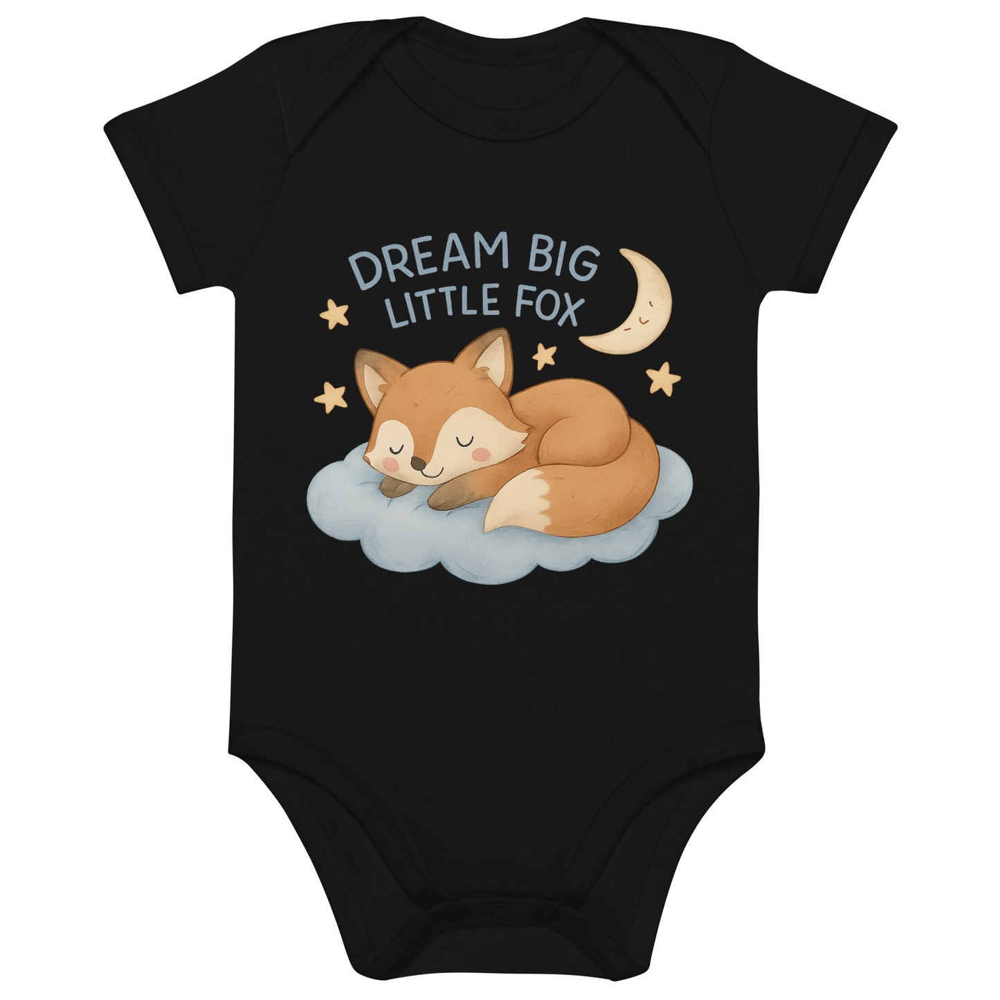 Babystrampler Bio-Baumwolle - Fuchs ,,DREAM BIG LITTLE FOX''