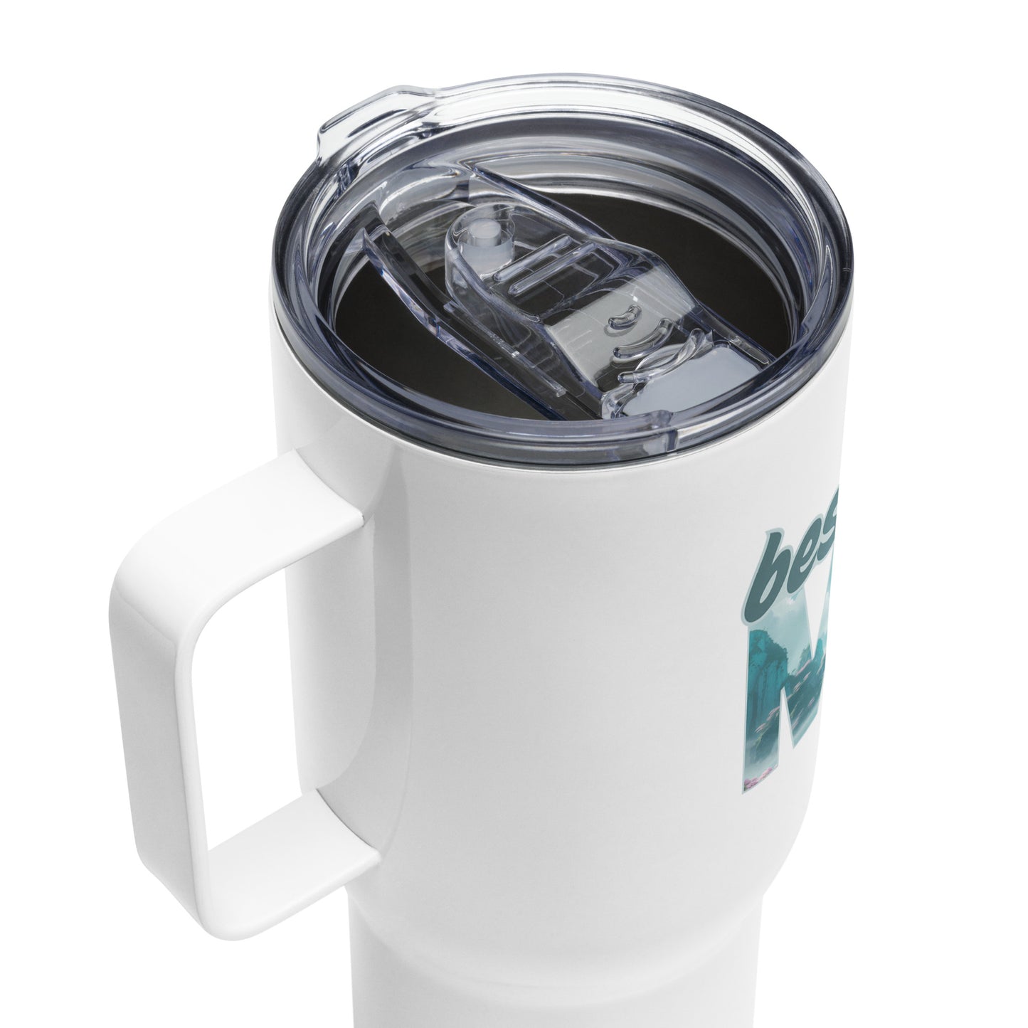 Thermobecher mit Griff - Best MOM blau