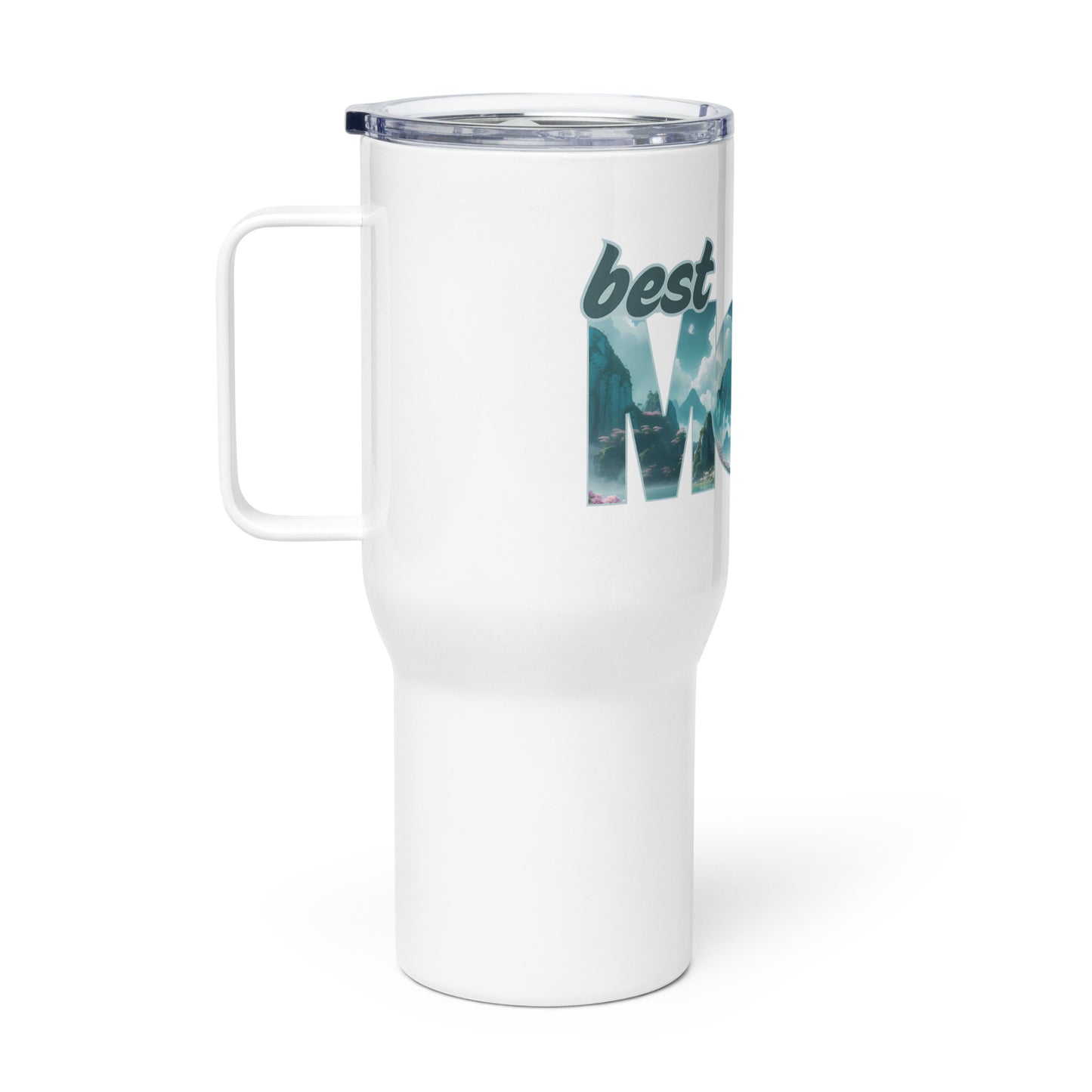Thermobecher mit Griff - Best MOM blau