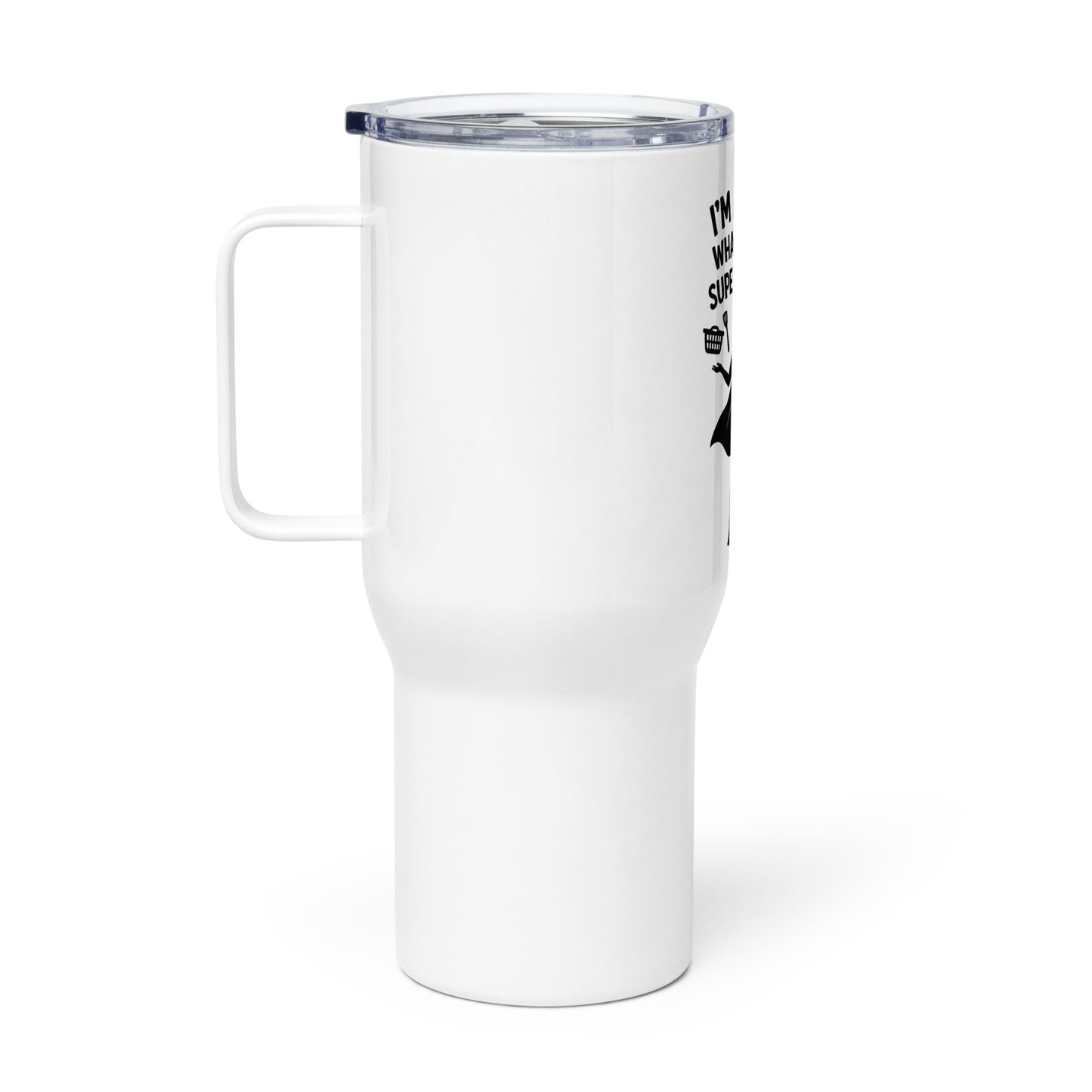 Thermobecher mit Griff - Superpower mom