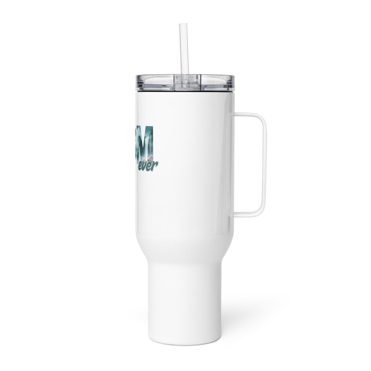 Thermobecher mit Griff - Best MOM blau