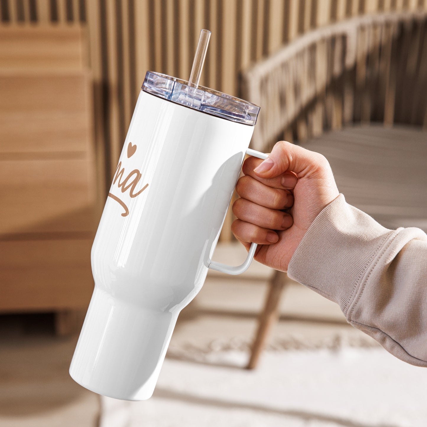 Thermobecher mit Griff - Mama