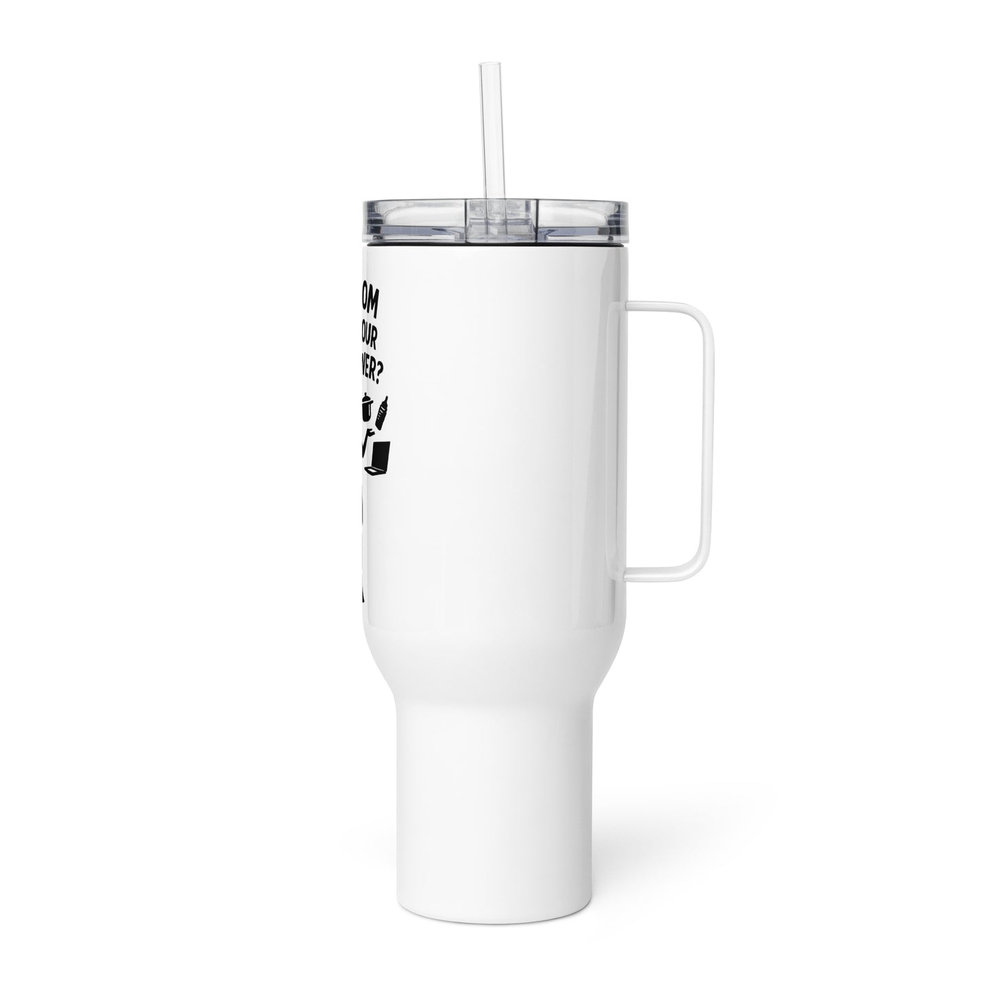 Thermobecher mit Griff - Superpower mom