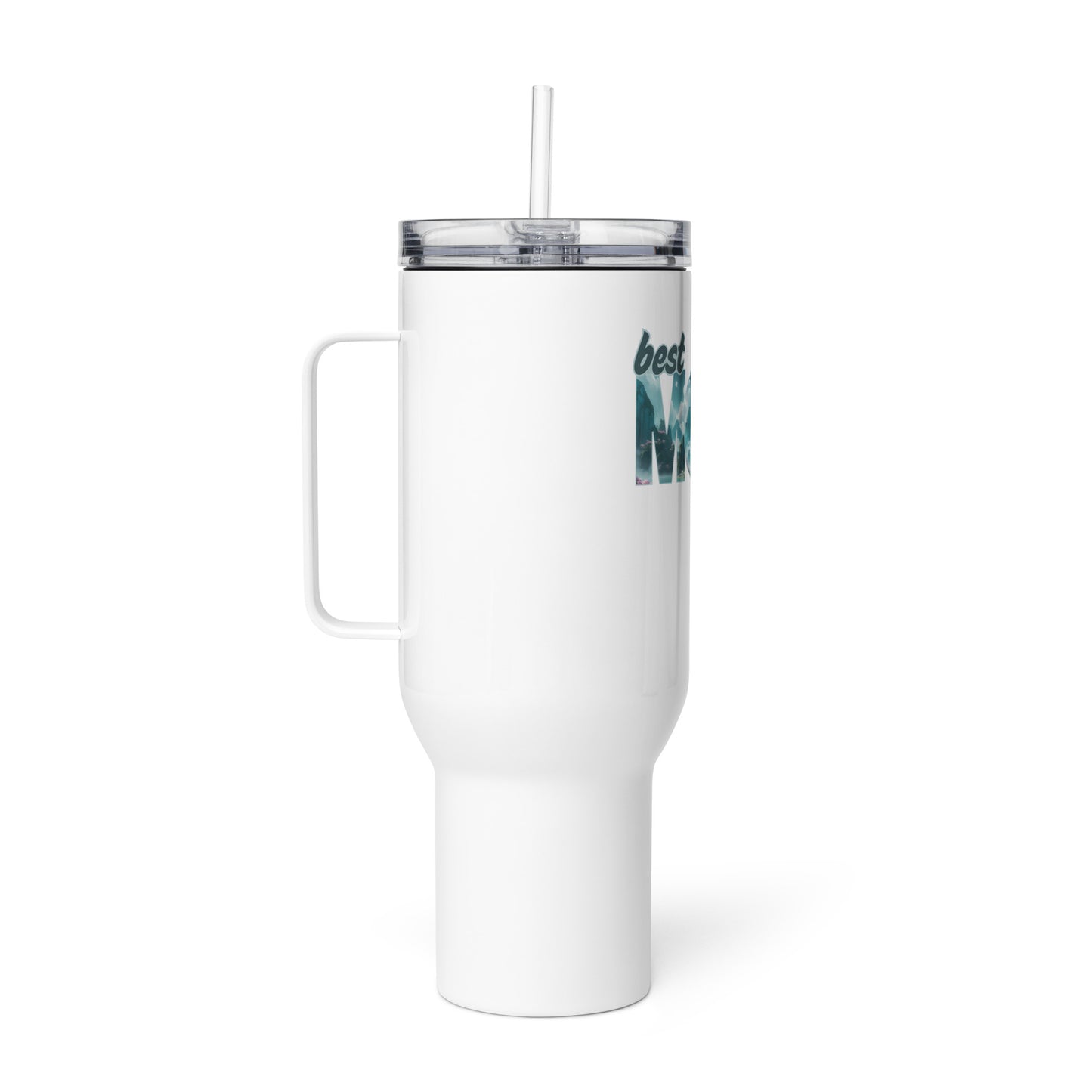 Thermobecher mit Griff - Best MOM blau