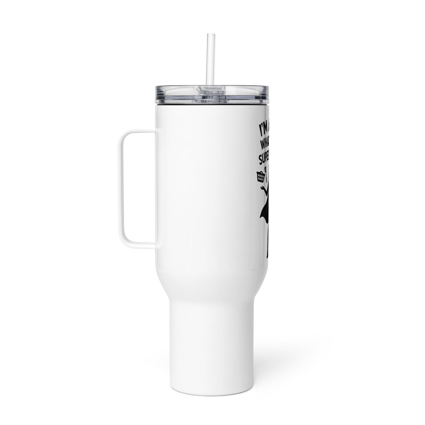 Thermobecher mit Griff - Superpower mom