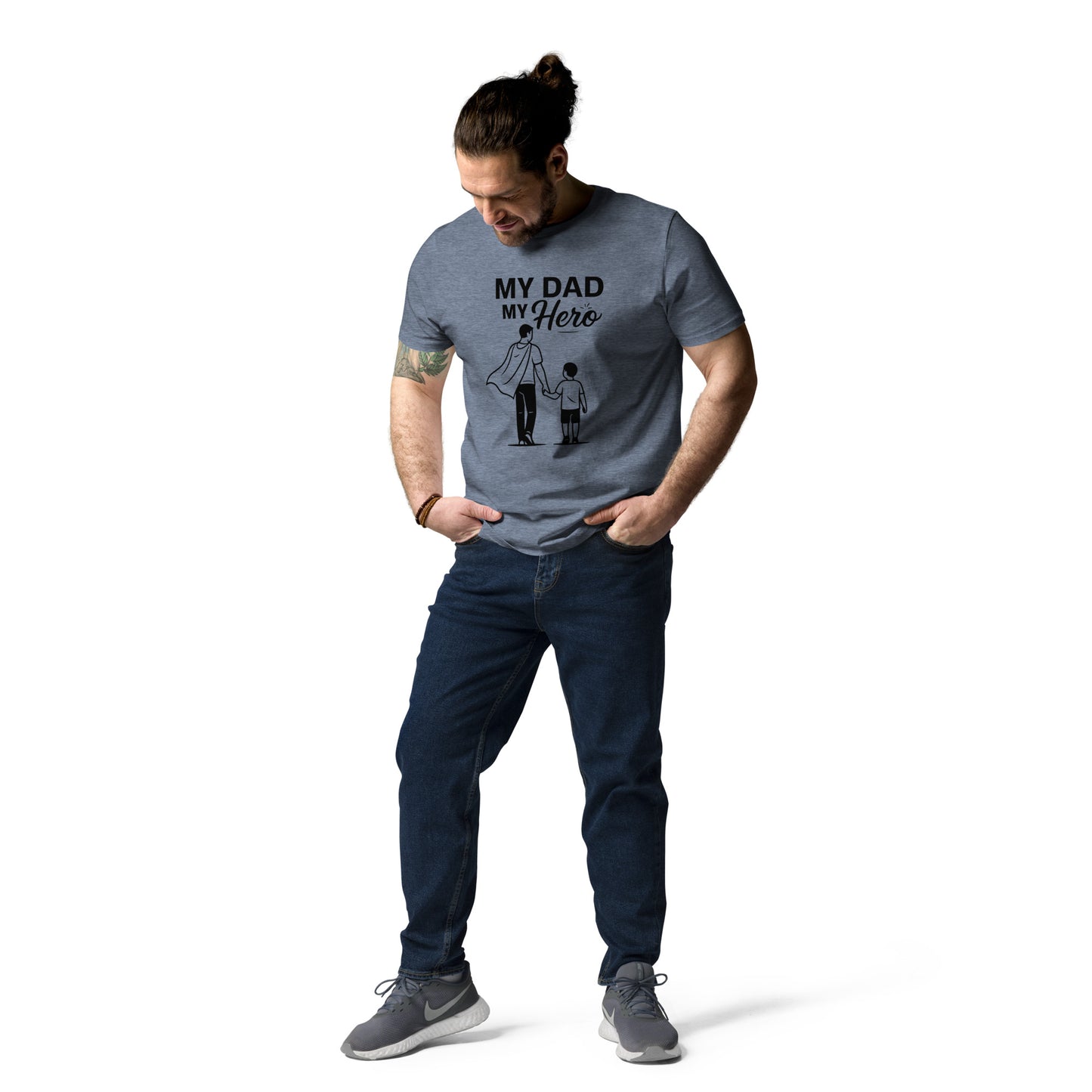 Bio-Baumwoll-T-Shirt - My Dad My Hero