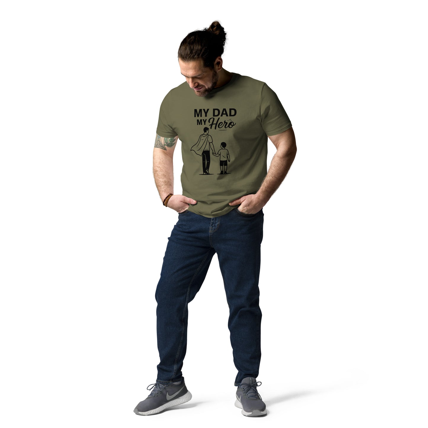 Bio-Baumwoll-T-Shirt - My Dad My Hero