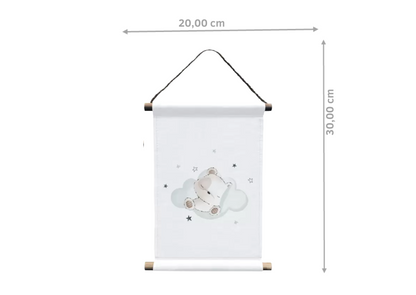 Wandbild 3er Set „Gute Nacht, kleiner Bär“