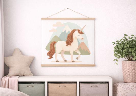 Poster mit Aufhängern - Einhorn