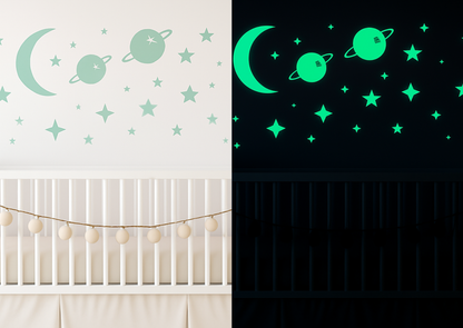 Wandaufkleber Dark Night Weltall