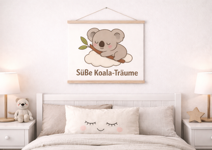 Poster mit Aufhängern - Koala Träume