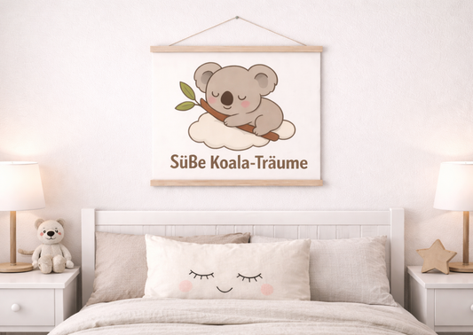 Poster mit Aufhängern - Koala Träume