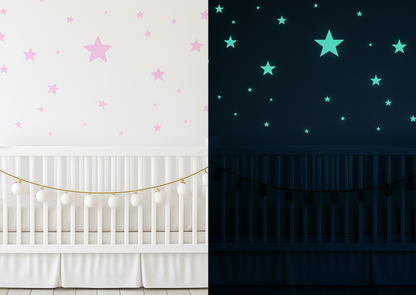 Wandaufkleber Dark Night Sterne