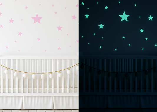 Wandaufkleber Dark Night Sterne