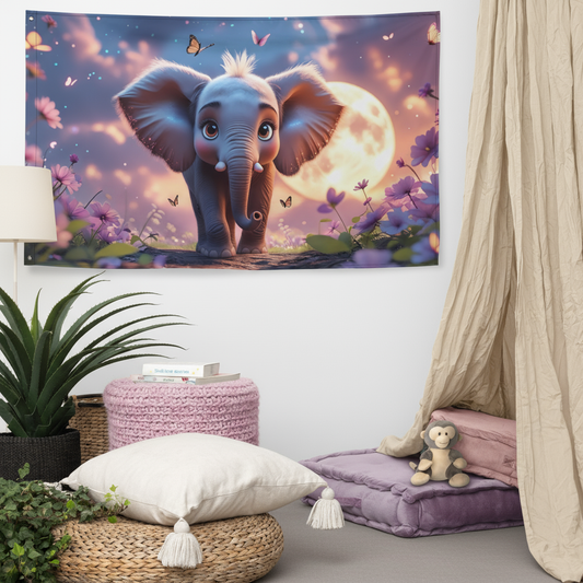Wandteppich für Kinder - Elefant