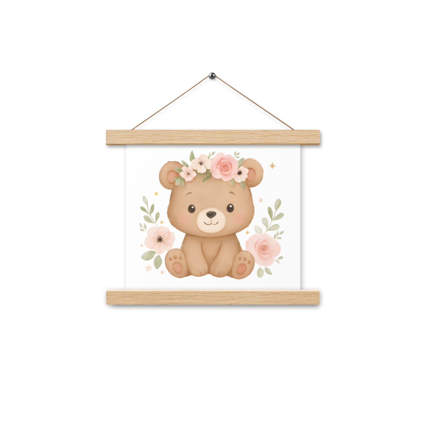 Poster mit Aufhängern süßer Bär