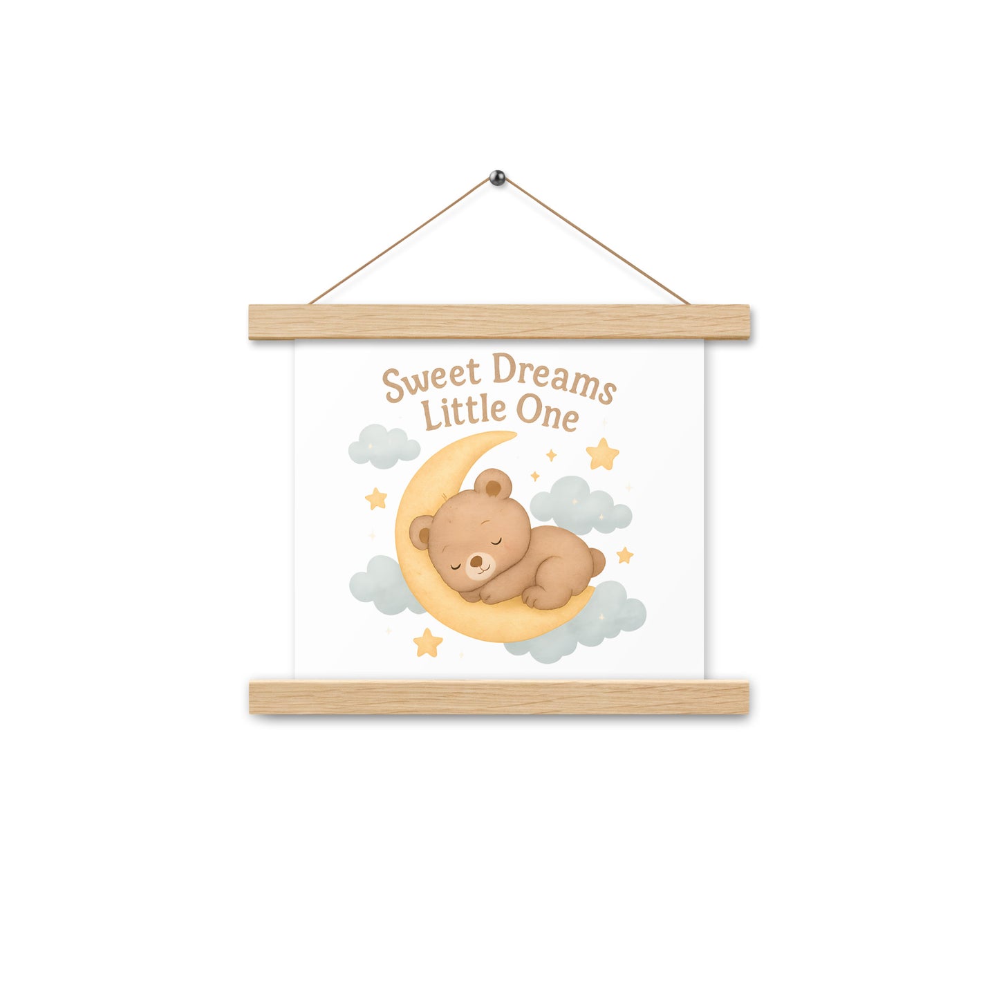 Poster mit Aufhängern Bär Gute Nacht