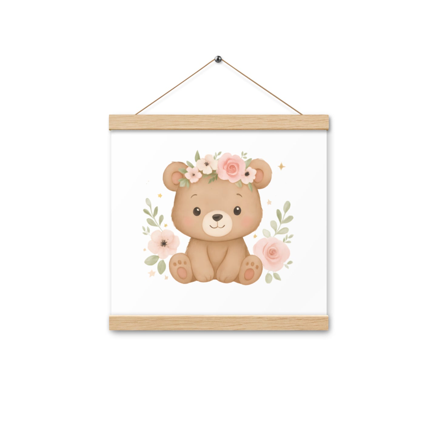 Poster mit Aufhängern süßer Bär