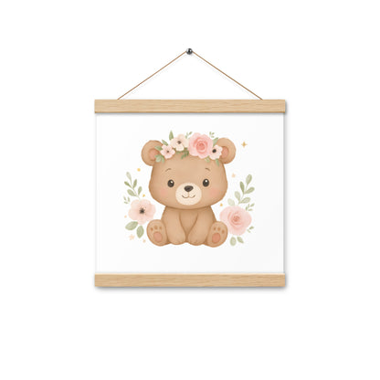 Poster mit Aufhängern süßer Bär