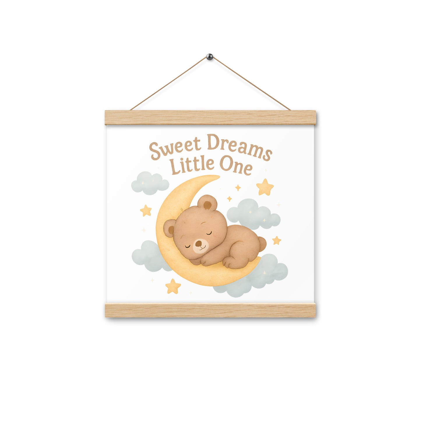 Poster mit Aufhängern Bär Gute Nacht