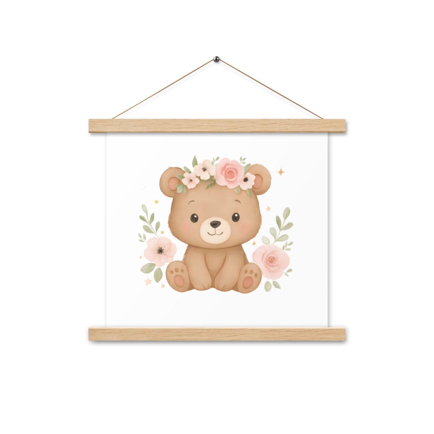 Poster mit Aufhängern süßer Bär