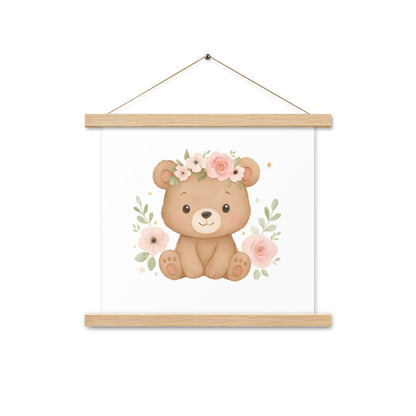 Poster mit Aufhängern süßer Bär