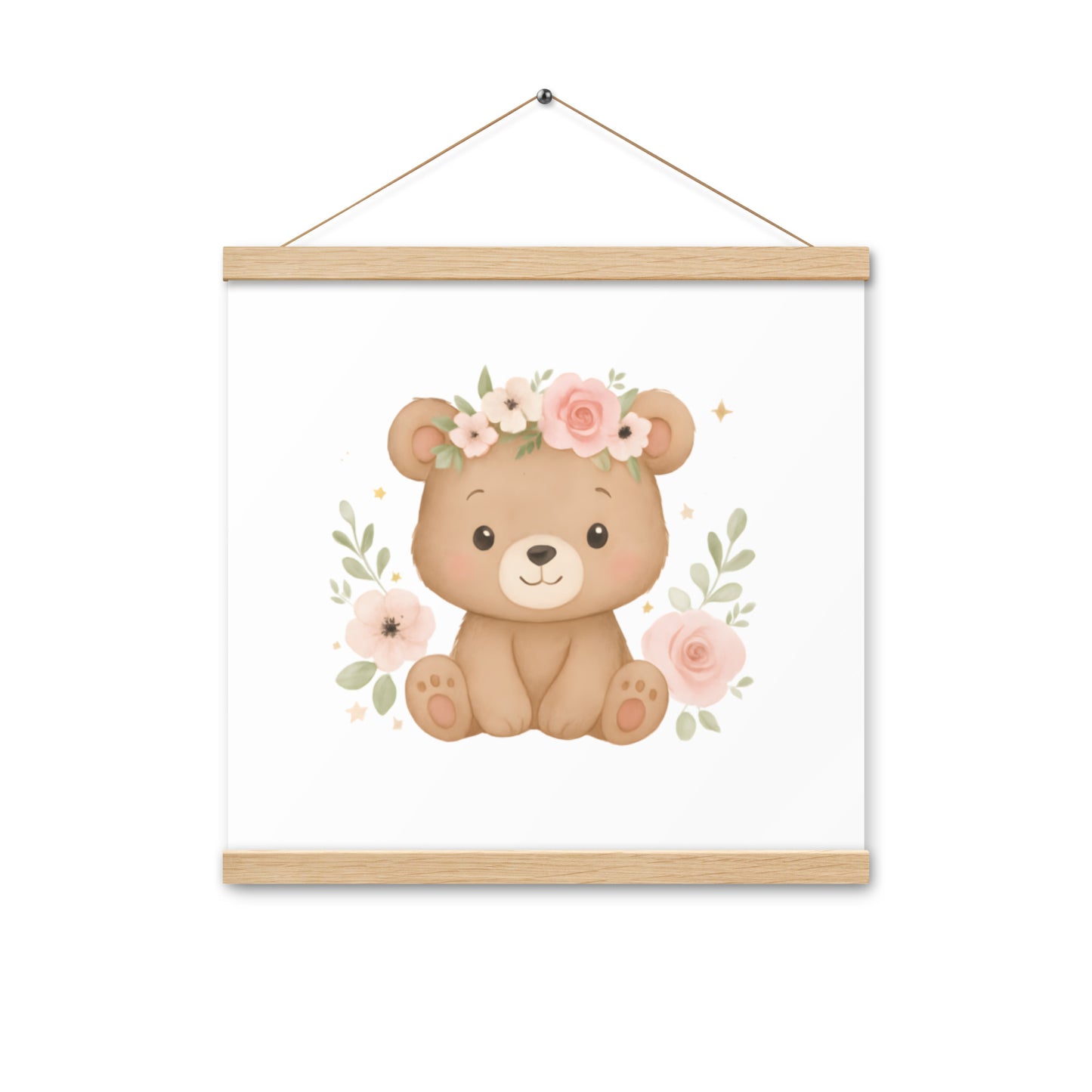 Poster mit Aufhängern süßer Bär