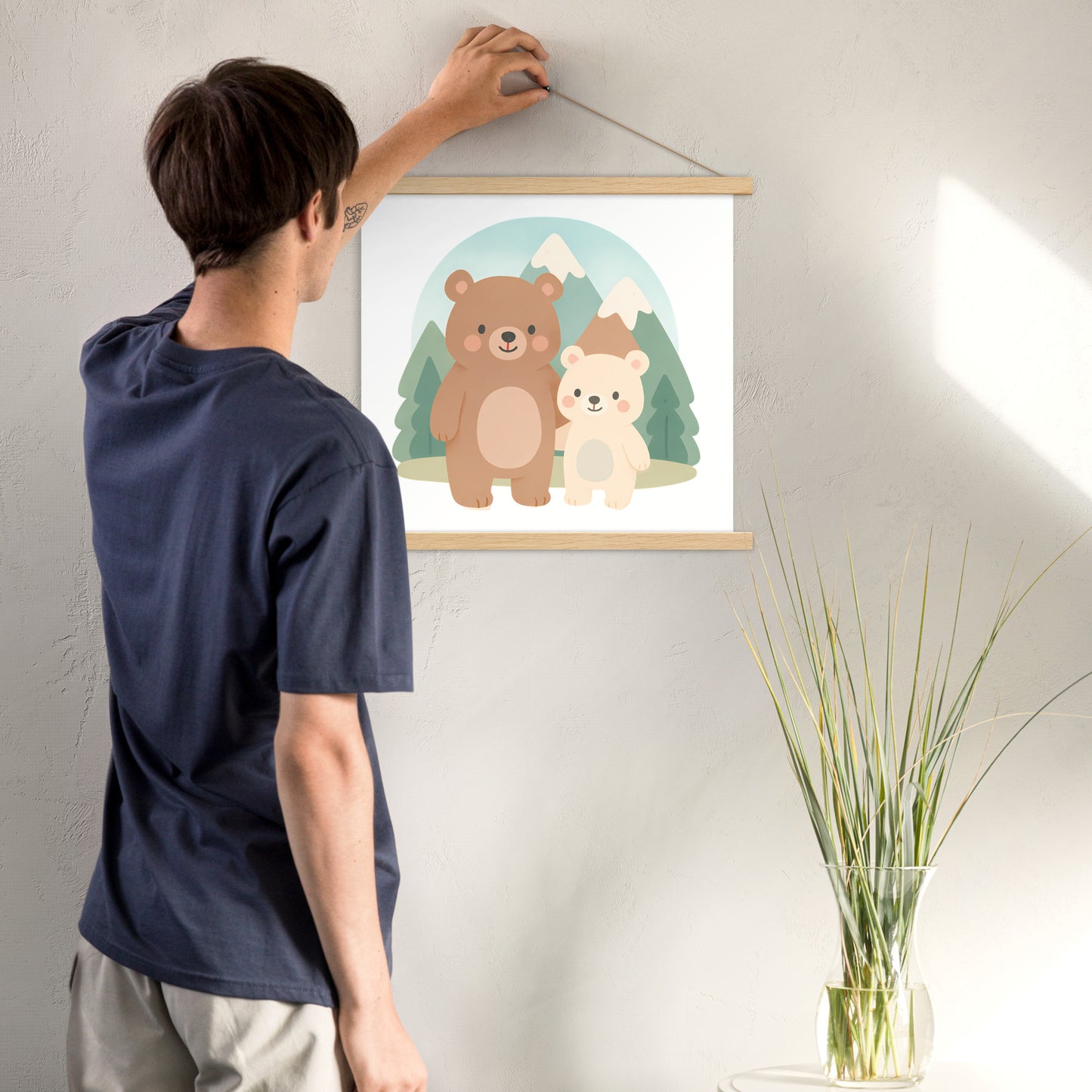 Poster mit Aufhängern - Bärchen