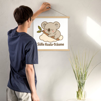 Poster mit Aufhängern - Koala Träume