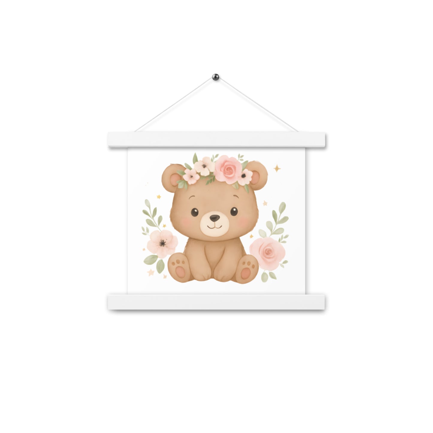 Poster mit Aufhängern süßer Bär