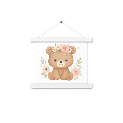 Poster mit Aufhängern süßer Bär