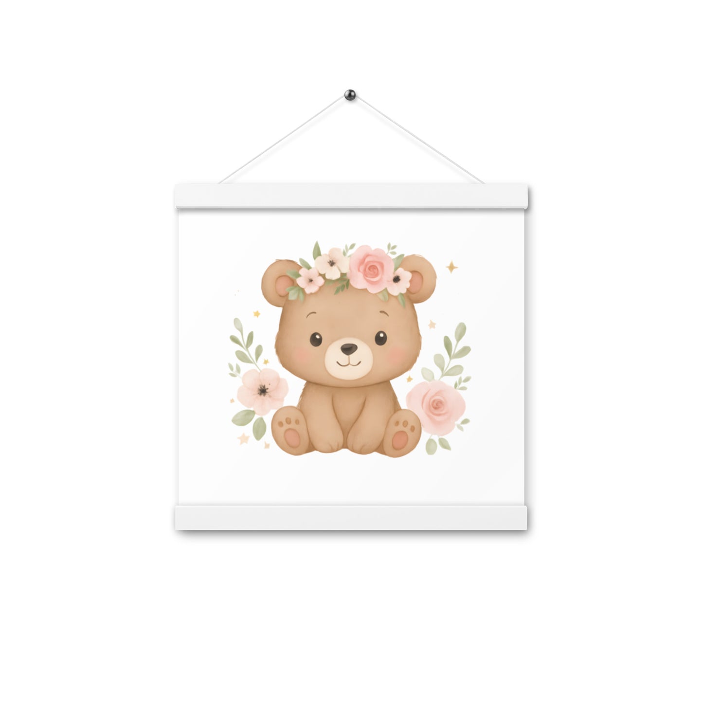 Poster mit Aufhängern süßer Bär