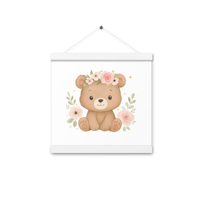 Poster mit Aufhängern süßer Bär