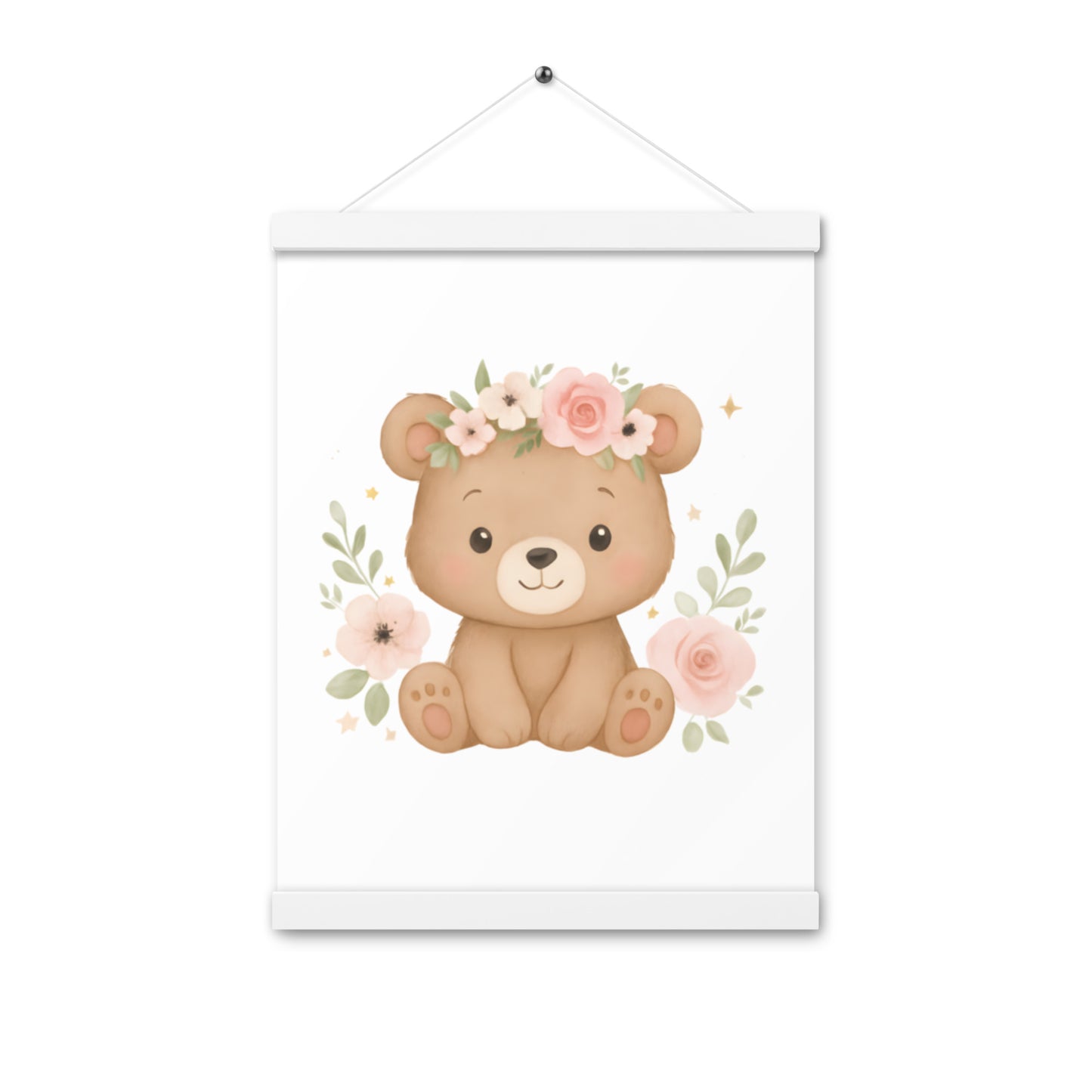 Poster mit Aufhängern süßer Bär