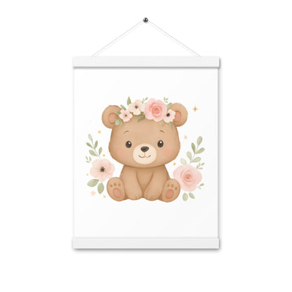 Poster mit Aufhängern süßer Bär