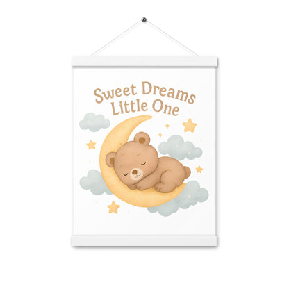 Poster mit Aufhängern Bär Gute Nacht