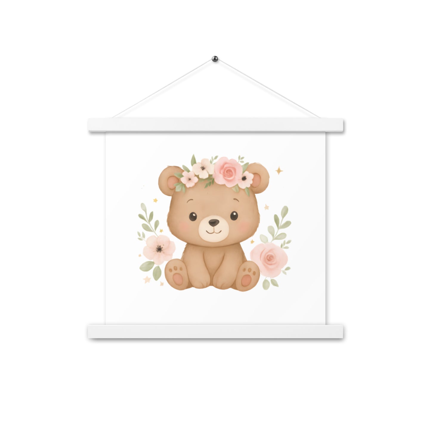 Poster mit Aufhängern süßer Bär