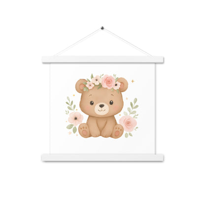 Poster mit Aufhängern süßer Bär