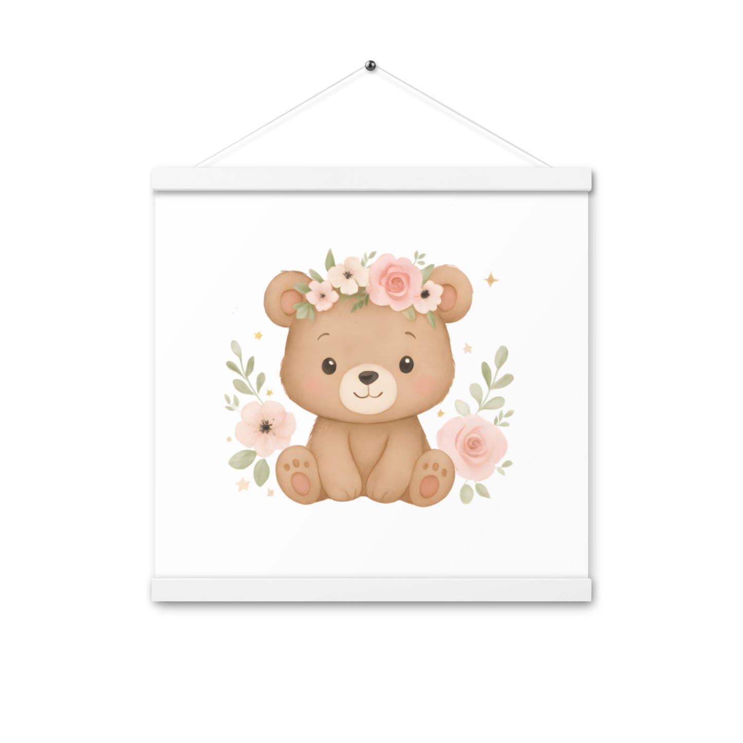 Poster mit Aufhängern süßer Bär