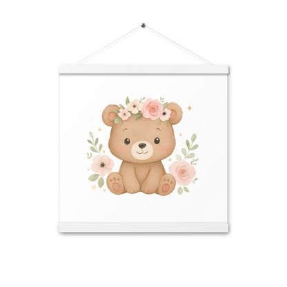 Poster mit Aufhängern süßer Bär