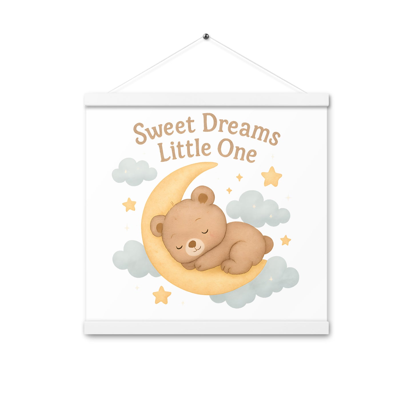 Poster mit Aufhängern Bär Gute Nacht