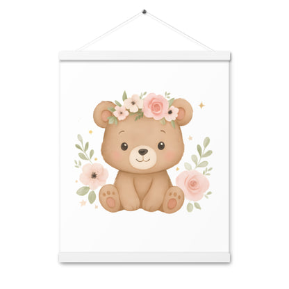 Poster mit Aufhängern süßer Bär