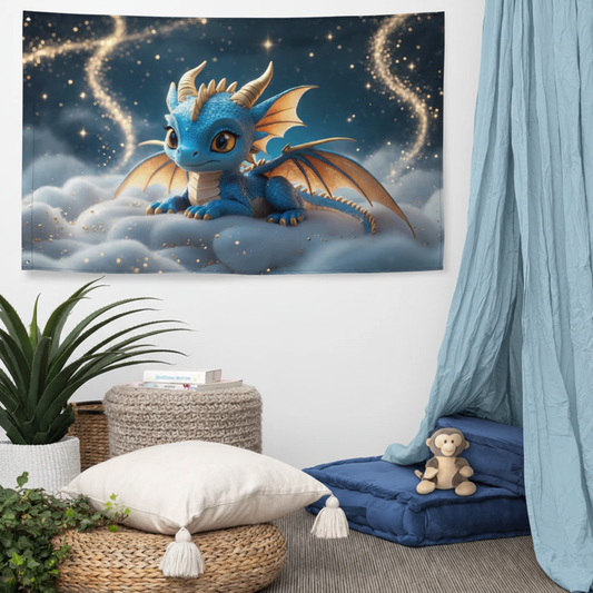 Wandteppich für Kinder - Drache