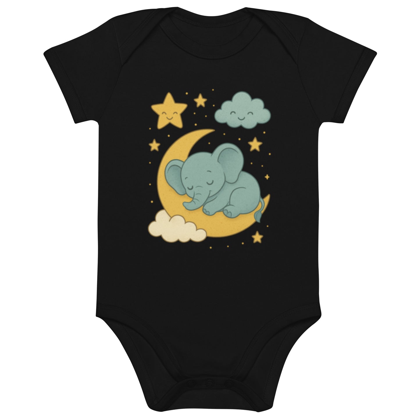 Babystrampler Bio-Baumwolle - Schlaf gut kleiner Elefant