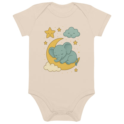 Babystrampler Bio-Baumwolle - Schlaf gut kleiner Elefant