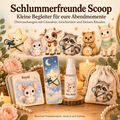Schlummerfreunde Scoop – liebevolle Abendrituale & Überraschungen