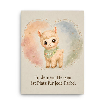 Kinderzimmer-Leinwand mit Henry und mit Spruch 