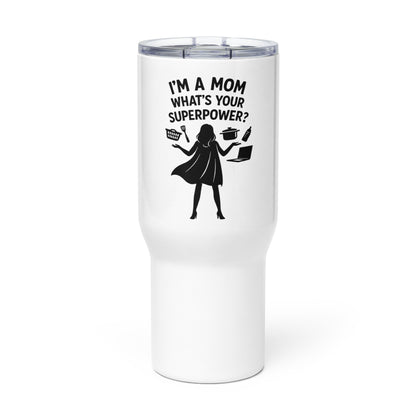 Thermobecher mit Griff - Superpower mom